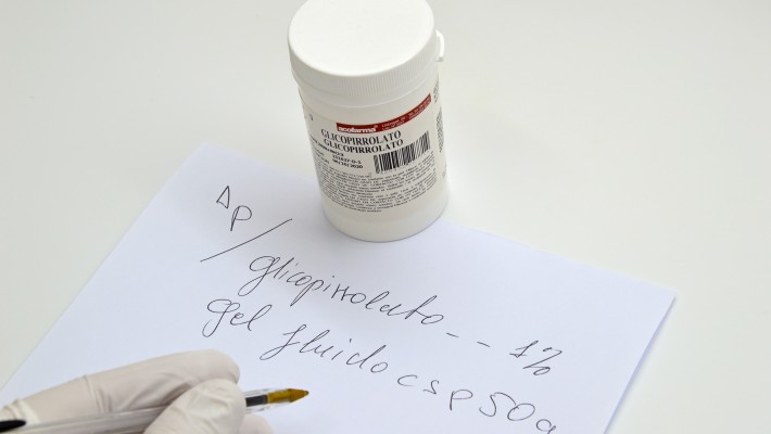 Prescripción geles glicopirrolato
